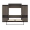Bestar Orion 124W Queen Murphy Bed and 2 Storage Cabinets w/Pull-Out Shelves (125W), Bark Gray & Graphite 116870-000047 - alternate 8